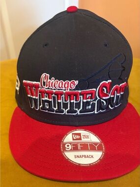 CHICAGO WHITE SOX NEW ERA 9FIFTY SNAPBACK FLAT BRIM HAT